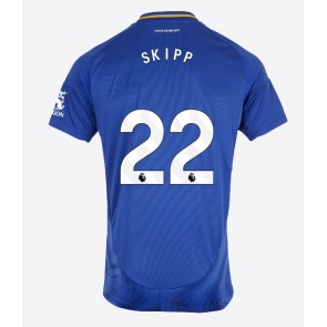 Leicester City Oliver Skipp #22 Domaci Dres 2024-25 Kratak Rukavima